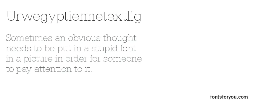 Review of the Urwegyptiennetextlig Font
