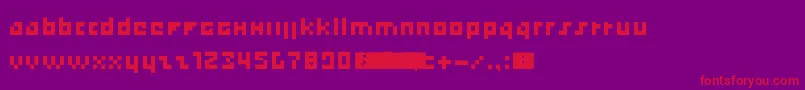 GameOver Font – Red Fonts on Purple Background