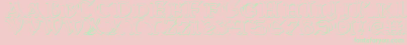 Warasgard3D Font – Green Fonts on Pink Background