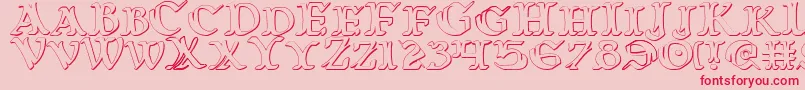 Warasgard3D Font – Red Fonts on Pink Background