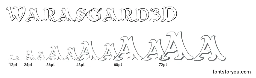 Размеры шрифта Warasgard3D