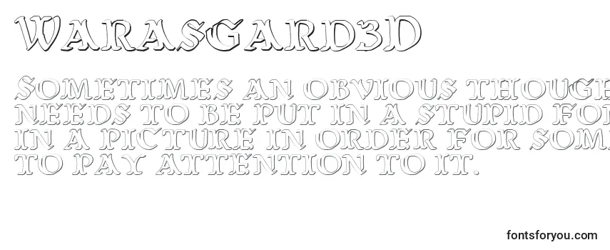 Überblick über die Schriftart Warasgard3D