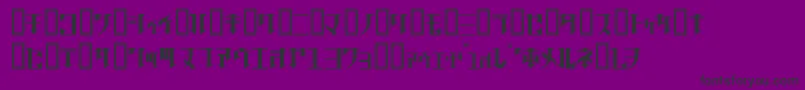 Шрифт GolgothaRegularJ. – чёрные шрифты на фиолетовом фоне