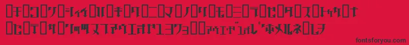 GolgothaRegularJ. Font – Black Fonts on Red Background