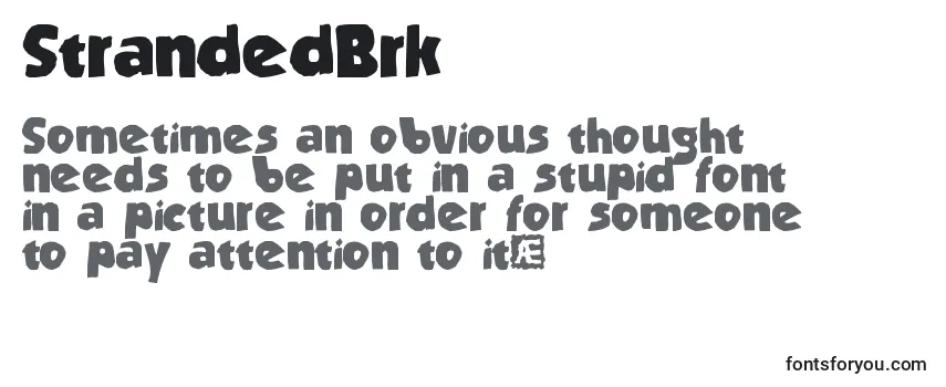 Обзор шрифта StrandedBrk