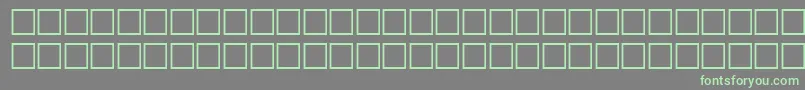GlasnostdemiboldfwfRegular-fontti – vihreät fontit harmaalla taustalla