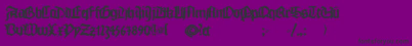 Monkswriting Font – Black Fonts on Purple Background