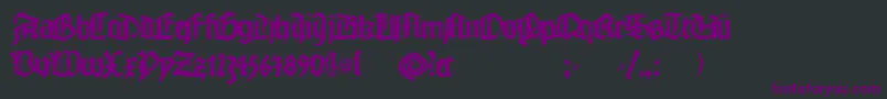 Monkswriting Font – Purple Fonts on Black Background