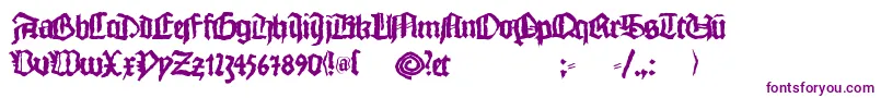Monkswriting-fontti – violetit fontit