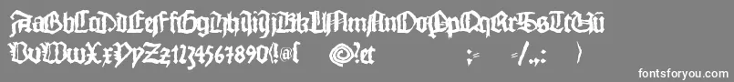 Monkswriting Font – White Fonts on Gray Background