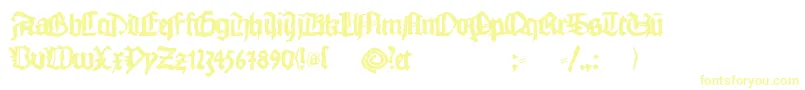 Więcej informacji o czcionce Monkswriting Czcionka Monkswriting – żółte czcionki