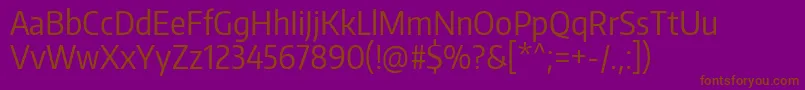 EncodesanscondensedRegular Font – Brown Fonts on Purple Background