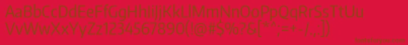 EncodesanscondensedRegular Font – Brown Fonts on Red Background