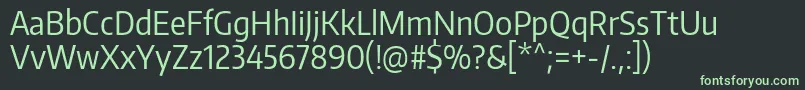 EncodesanscondensedRegular Font – Green Fonts on Black Background