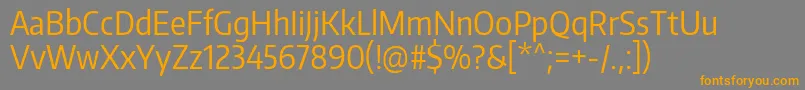 EncodesanscondensedRegular Font – Orange Fonts on Gray Background