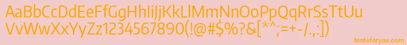 EncodesanscondensedRegular Font – Orange Fonts on Pink Background