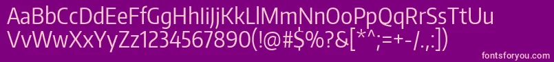 EncodesanscondensedRegular Font – Pink Fonts on Purple Background