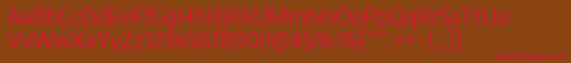 EncodesanscondensedRegular Font – Red Fonts on Brown Background