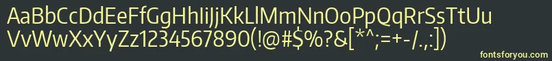 EncodesanscondensedRegular Font – Yellow Fonts on Black Background