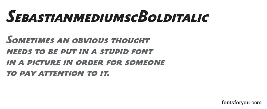 SebastianmediumscBolditalic Font