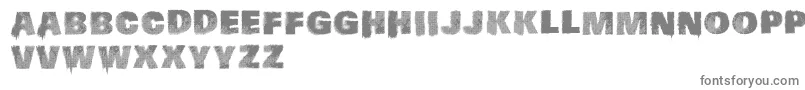 VtksLogic-fontti – harmaat kirjasimet valkoisella taustalla