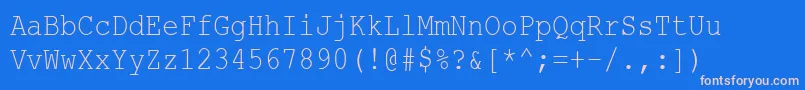 More about CourierNewCyr85n Font CourierNewCyr85n Font – Pink Fonts on Blue Background