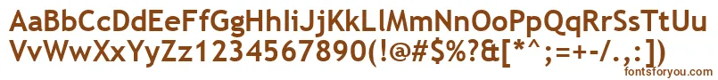 TrebuchetMsРџРѕР»СѓР¶РёСЂРЅС‹Р№ Font – Brown Fonts