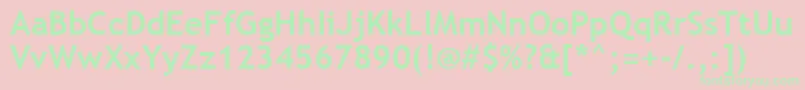 TrebuchetMsРџРѕР»СѓР¶РёСЂРЅС‹Р№ Font – Green Fonts on Pink Background