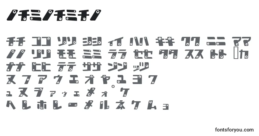 Schriftart KankanaK – Alphabet, Zahlen, spezielle Symbole
