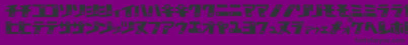 フォントKankanaK – 紫の背景に黒い文字