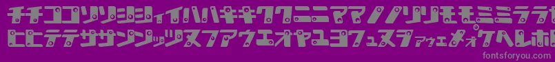Шрифт KankanaK – серые шрифты на фиолетовом фоне