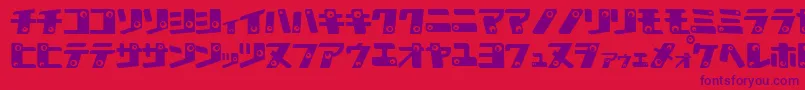 KankanaK Font – Purple Fonts on Red Background