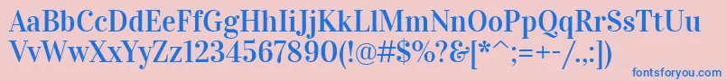 VidalokaRegular Font – Blue Fonts on Pink Background