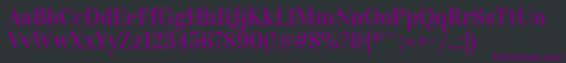VidalokaRegular Font – Purple Fonts on Black Background