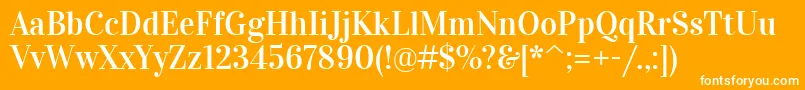 VidalokaRegular Font – White Fonts on Orange Background