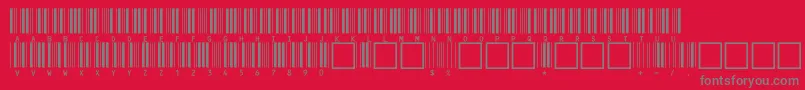 C39hrp24dmtt Font – Gray Fonts on Red Background