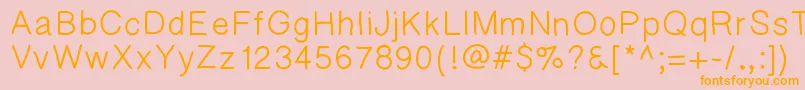 Kaorigel Font – Orange Fonts on Pink Background