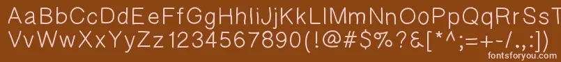 Kaorigel Font – Pink Fonts on Brown Background