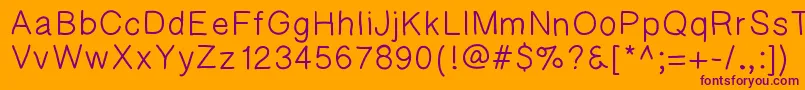 Kaorigel Font – Purple Fonts on Orange Background