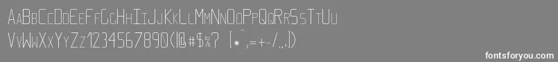 Elcsa Font – White Fonts on Gray Background