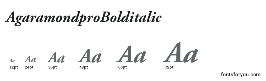 AgaramondproBolditalic Font Sizes