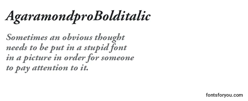 AgaramondproBolditalic Font