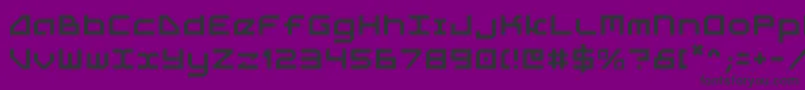 5thagent Font – Black Fonts on Purple Background