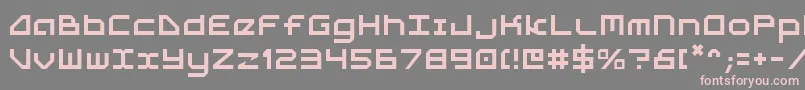 5thagent Font – Pink Fonts on Gray Background