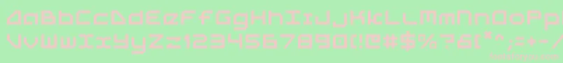 5thagent Font – Pink Fonts on Green Background