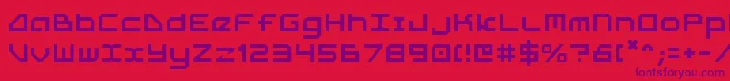 fuente 5thagent – Fuentes Moradas Sobre Fondo Rojo