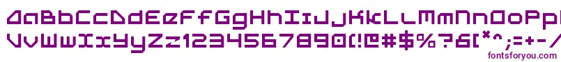 フォント5thagent – 紫色のフォント