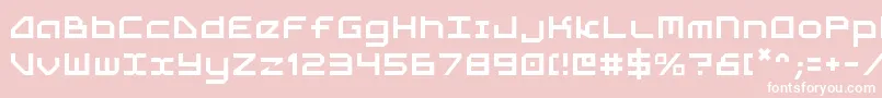 5thagent Font – White Fonts on Pink Background