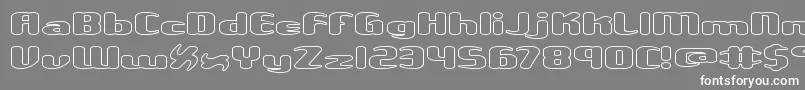 UnexploredGalaxiesWoBrk Font – White Fonts on Gray Background