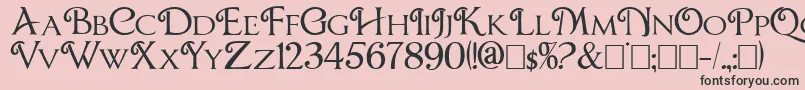 Chocolatebox Font – Black Fonts on Pink Background